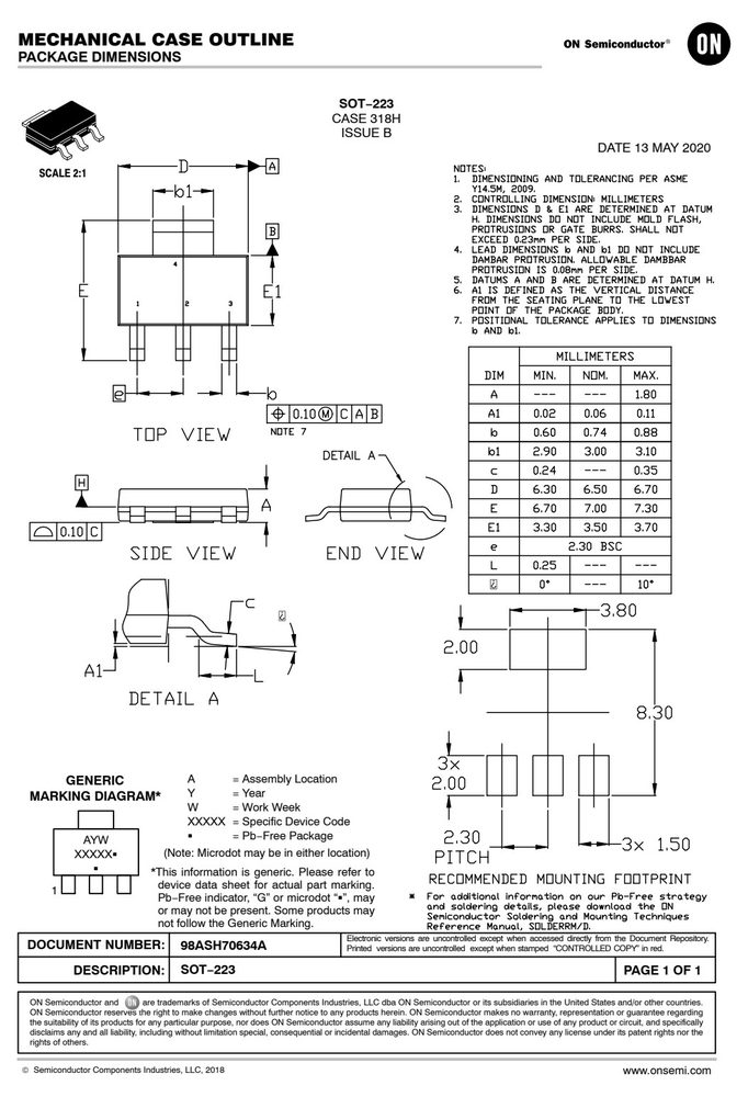 LM1117MPX-3-3-NOPB 封装尺寸图