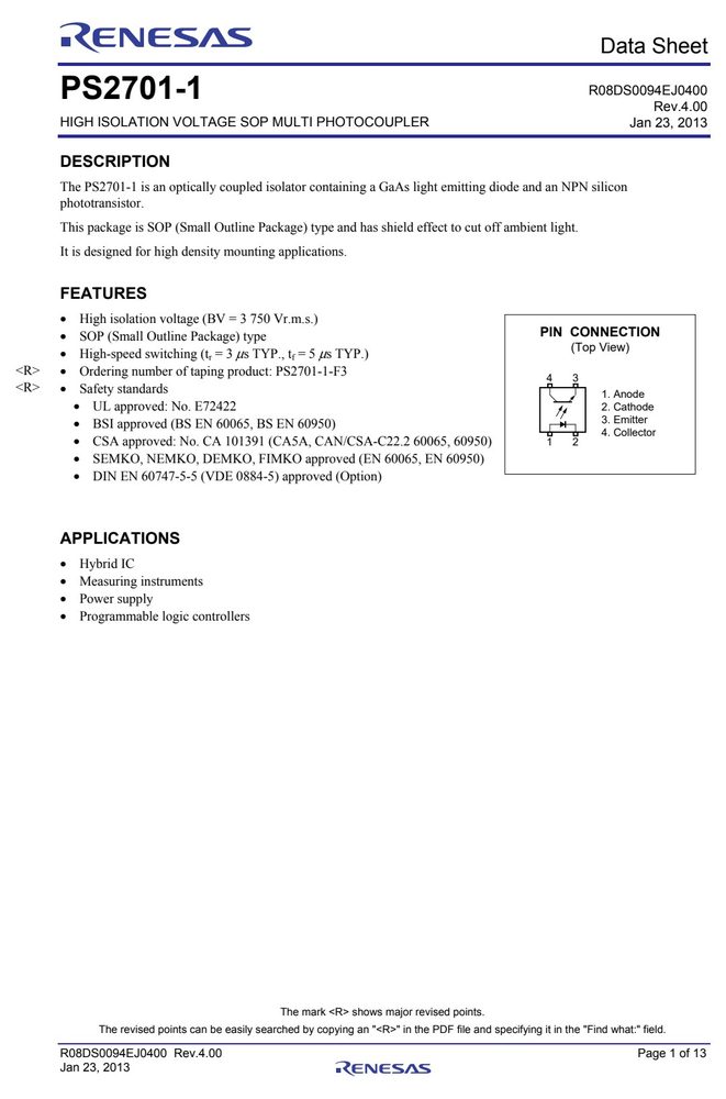 PS2701-1-F3-A-L 典型应用电路