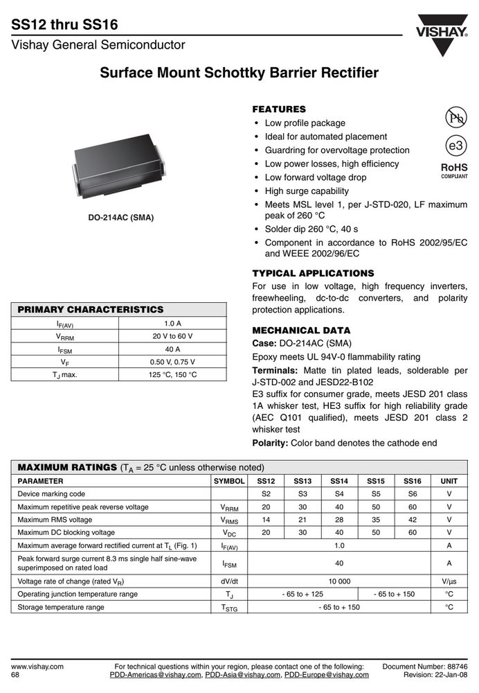SS14-E3-61T 典型应用电路